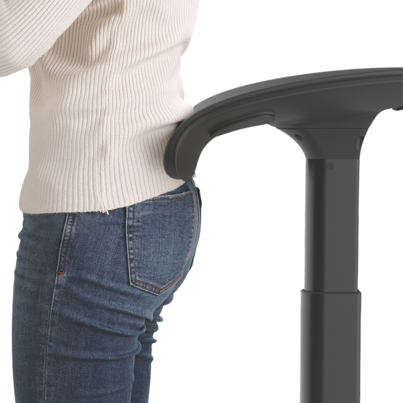 Produktbild för Ergonomisk sitt-/ståstol med anti-trötthetsmatta