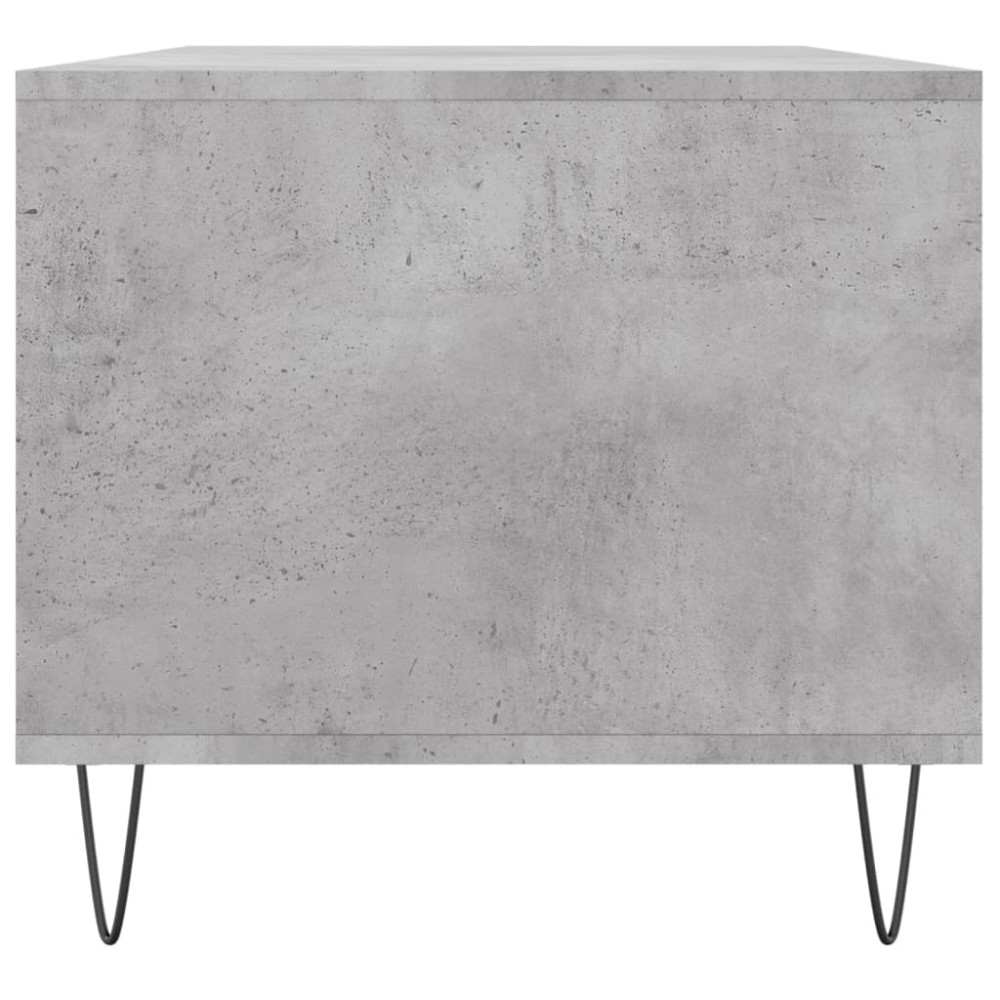 Produktbild för Soffbord betonggrå 90x49x45 cm konstruerat trä
