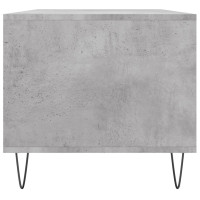 Produktbild för Soffbord betonggrå 90x49x45 cm konstruerat trä