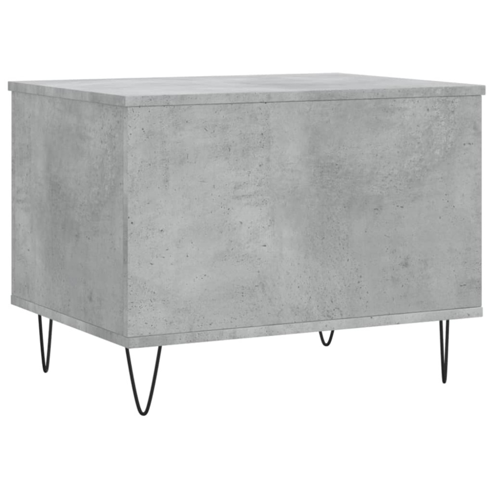 Produktbild för Soffbord betonggrå 60x44,5x45 cm konstruerat trä