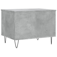 Produktbild för Soffbord betonggrå 60x44,5x45 cm konstruerat trä