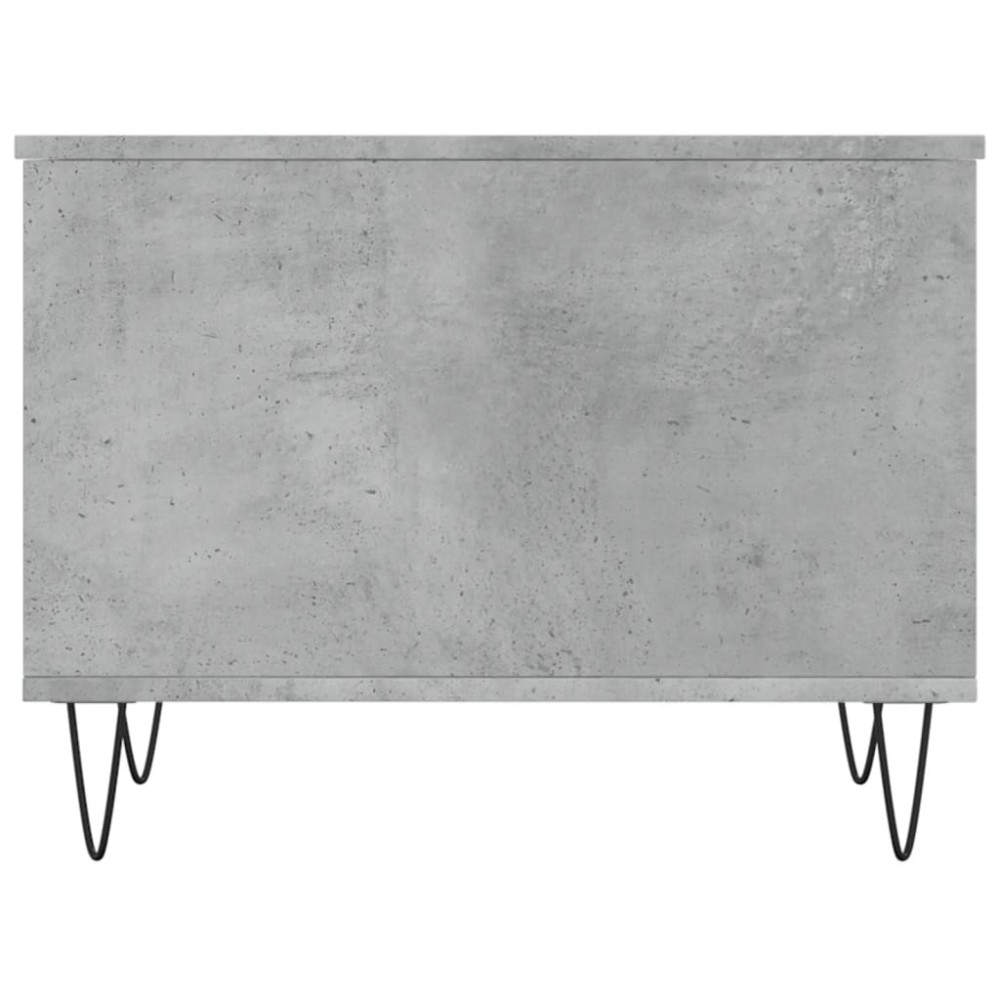 Produktbild för Soffbord betonggrå 60x44,5x45 cm konstruerat trä