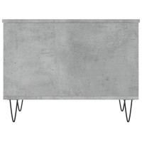 Produktbild för Soffbord betonggrå 60x44,5x45 cm konstruerat trä