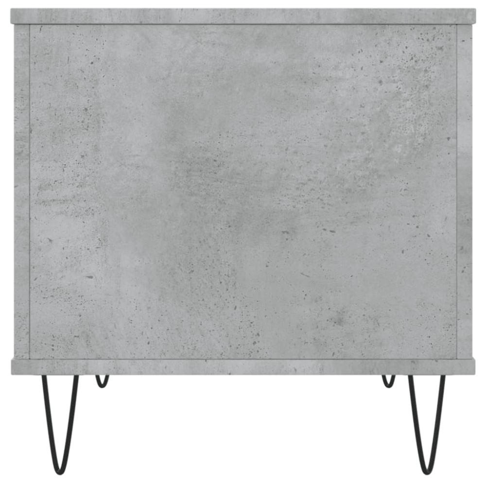 Produktbild för Soffbord betonggrå 60x44,5x45 cm konstruerat trä