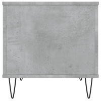 Produktbild för Soffbord betonggrå 60x44,5x45 cm konstruerat trä