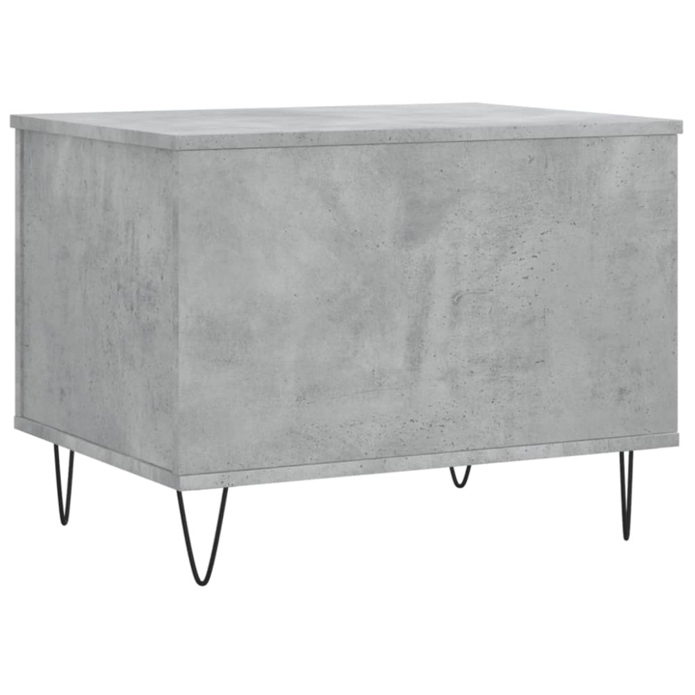 Produktbild för Soffbord betonggrå 60x44,5x45 cm konstruerat trä