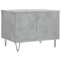Produktbild för Soffbord betonggrå 60x44,5x45 cm konstruerat trä