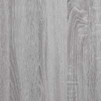 Produktbild för Vägghyllor med stänger 2 st grå sonoma 100x25x30 cm