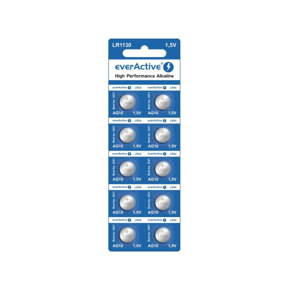 Produktbild för Everactive EVAG10, Engångsbatteri, LR1130, Alkalisk, 1,5 V,...