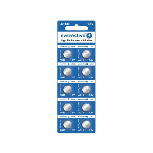 everActive Everactive EVAG10, Engångsbatteri, LR1130, Alkalisk, 1,5 V,...