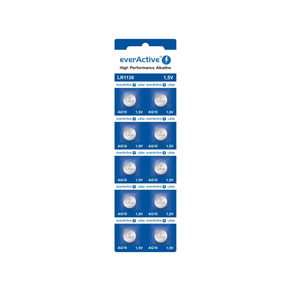 Produktbild för Everactive EVAG10, Engångsbatteri, LR1130, Alkalisk, 1,5 V,...
