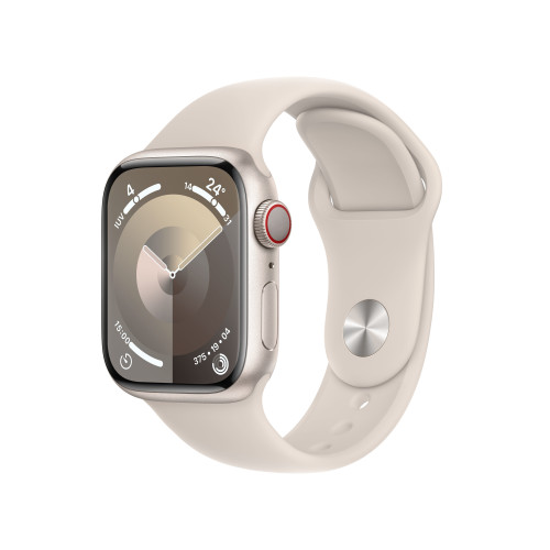 Apple Apple Watch Series 9 41 mm Digital 352 x 430 pixlar Pekskärm 4G Beige Wi-Fi GPS