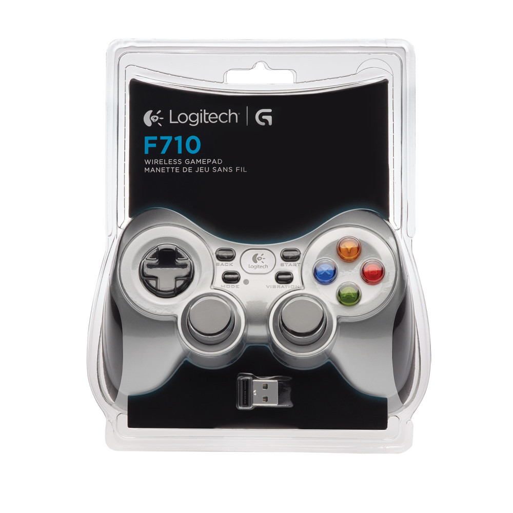 Produktbild för Logitech G F710 Svart, Silver RF Spelplatta Analog / Digital PC