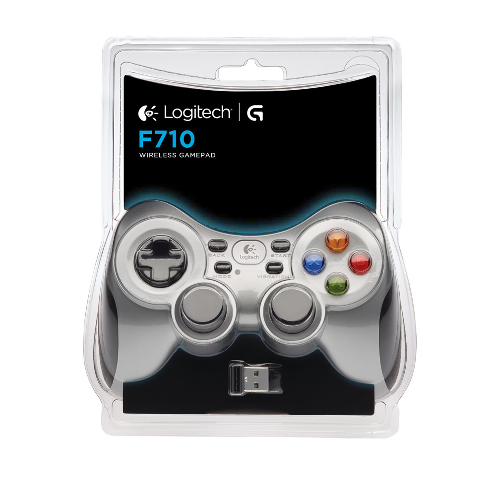 Produktbild för Logitech G F710 Svart, Silver RF Spelplatta Analog / Digital PC