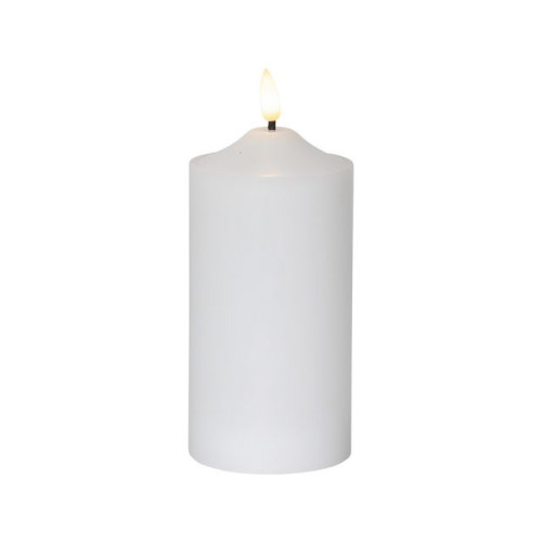 STAR TRADING Blockljus STAR T LED Flamme 17cm vit
