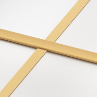 Produktbild för Skjutdörr guld 76x205 cm frostat ESG-glas och aluminium