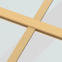Produktbild för Skjutdörr guld 90x205 cm klart ESG-glas och aluminium
