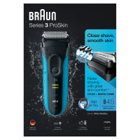 Produktbild för Braun Series 3 ProSkin 3045s Folierakapparat Trimmer Svart, Blå