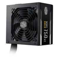 Produktbild för Cooler Master MWE 750W 80+ Gold V2 strömförsörjningsenheter 24-pin ATX ATX Svart