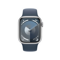 Produktbild för Apple Watch Series 9 41 mm Digital 352 x 430 pixlar Pekskärm Silver Wi-Fi GPS