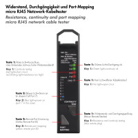 Produktbild för 3-in-1 Nätverkskabeltestare och portmappning