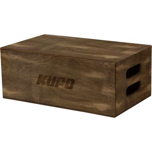 KUPO Kupo KAB-008-BST Brown Stained Apple Box - Full - 20" X 12" X 8"