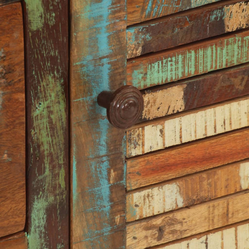 Produktbild för Skänk med 3 dörrar 55x30x70 cm massivt återvunnet trä