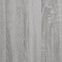 Produktbild för Vägghylla med stänger grå sonoma 40x25x30 cm