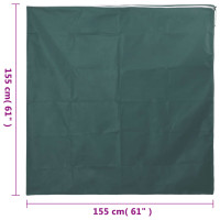 Produktbild för Fiberdukar med blixtlås 10 st 70 g/m² 1,55x1,55 m