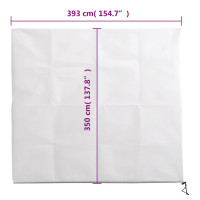 Produktbild för Fiberduk med blixtlås 70 g/m² 3,93x3,5 m