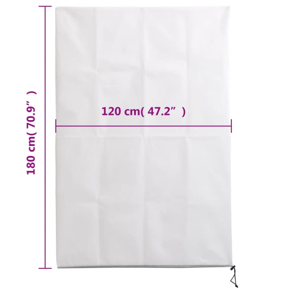 Produktbild för Fiberdukar med blixtlås 4 st 70 g/m² 1,2x1,8 m