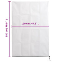 Produktbild för Fiberdukar med blixtlås 10 st 70 g/m² 1,2x1,8 m