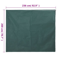 Produktbild för Fiberduk med blixtlås 70 g/m² 2,36x2 m