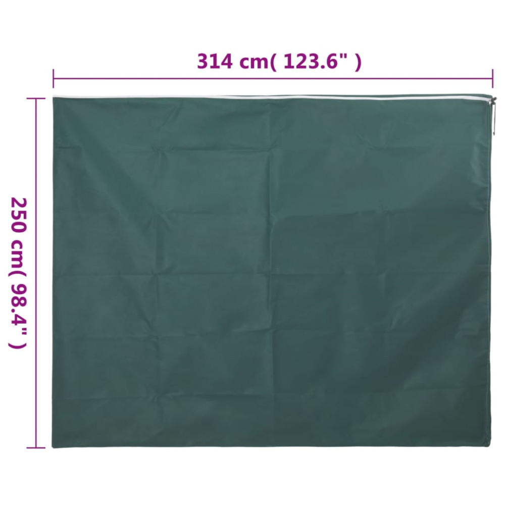 Produktbild för Fiberdukar med blixtlås 10 st 70 g/m² 3,14x2,5 m