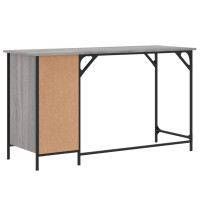 Produktbild för Datorskrivbord grå sonoma 131x48x75 cm konstruerat trä