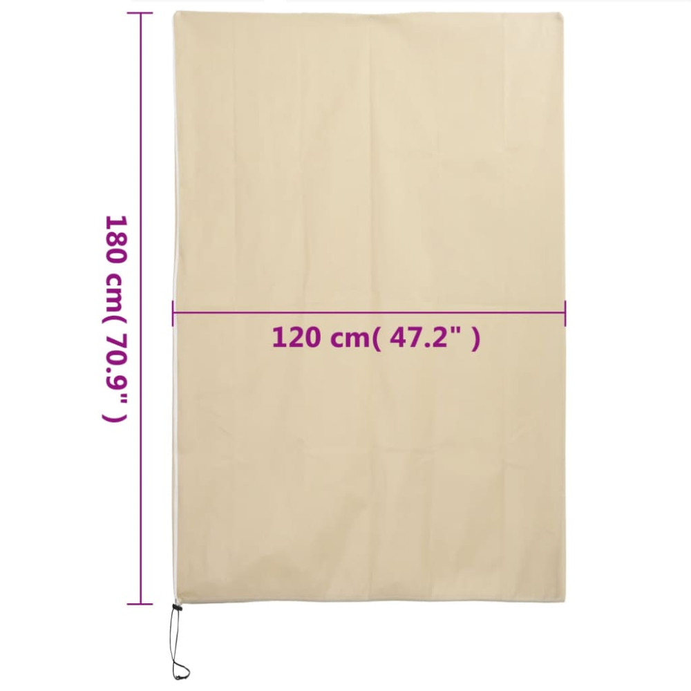 Produktbild för Fiberdukar med blixtlås 4 st 70 g/m² 1,2x1,8 m