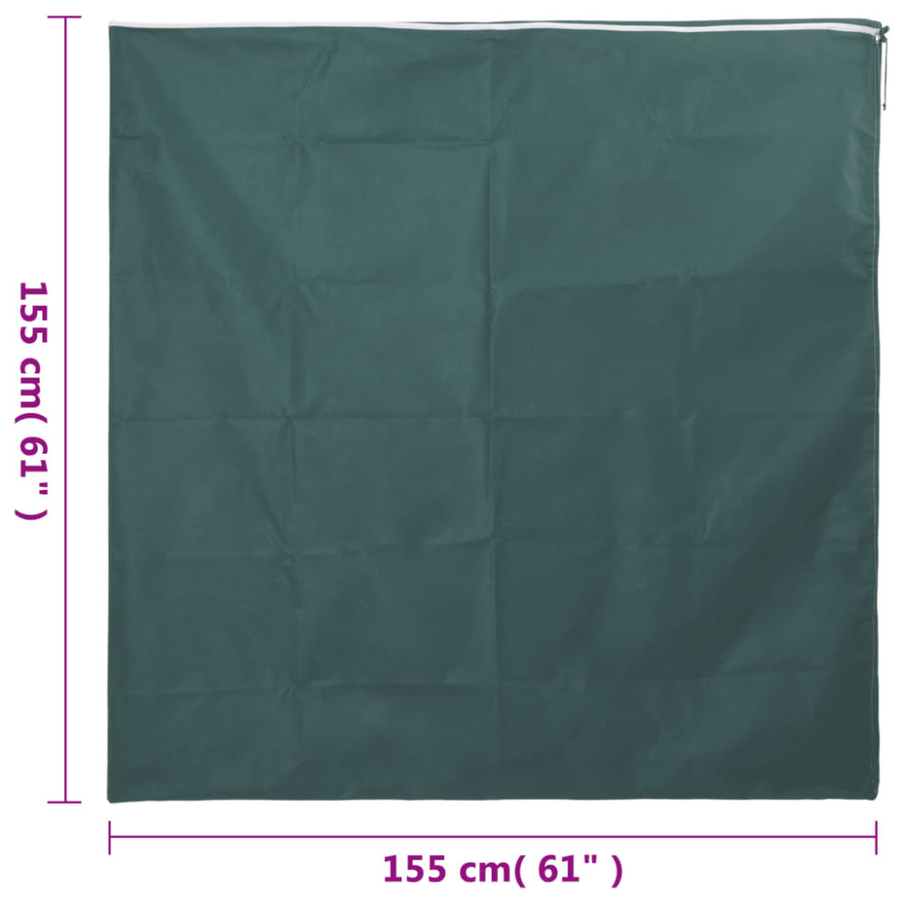 Produktbild för Fiberdukar med blixtlås 4 st 70 g/m² 1,55x1,55 m