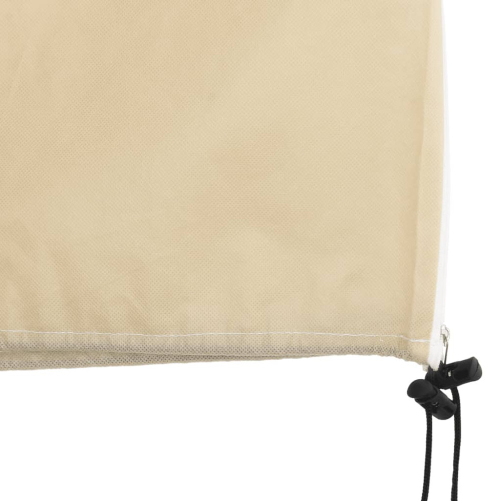 Produktbild för Fiberdukar med blixtlås 10 st 70 g/m² 1x1,55 m
