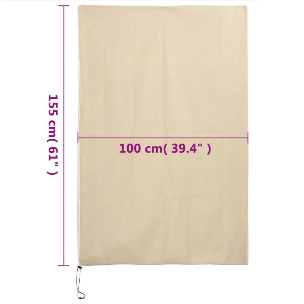 Produktbild för Fiberdukar med blixtlås 10 st 70 g/m² 1x1,55 m