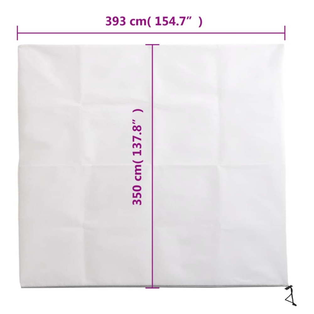 Produktbild för Fiberdukar med blixtlås 2 st 70 g/m² 3,93x3,5 m