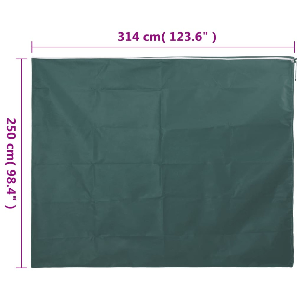 Produktbild för Fiberdukar med blixtlås 4 st 70 g/m² 3,14x2,5 m