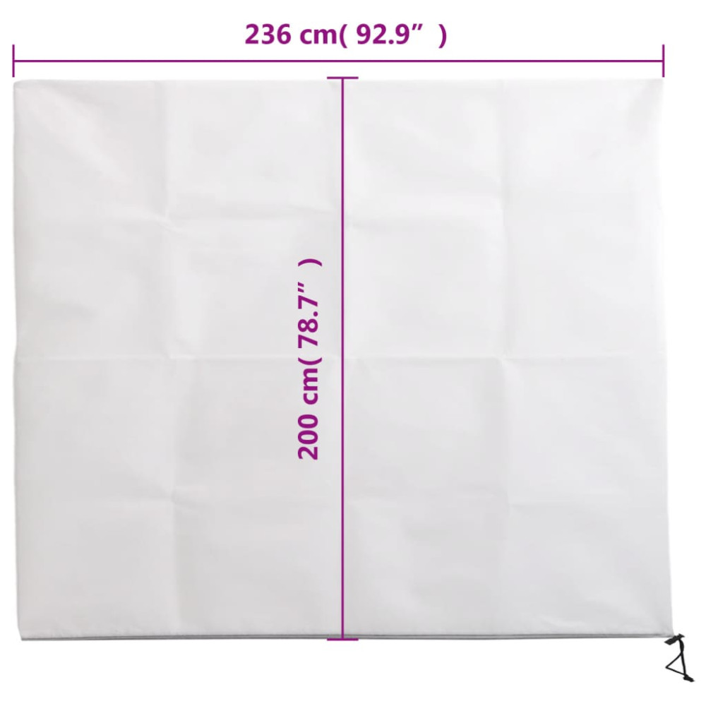 Produktbild för Fiberdukar med blixtlås 10 st 70 g/m² 2,36x2 m