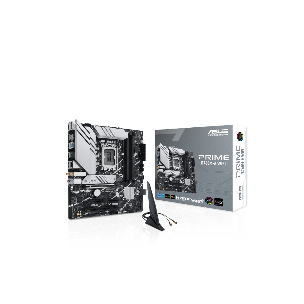 Produktbild för ASUS PRIME B760M-A WIFI Intel B760 LGA 1700 micro ATX