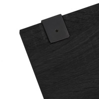Miniatyr av produktbild för Badrumsmöbler 7 delar set svart konstruerat trä