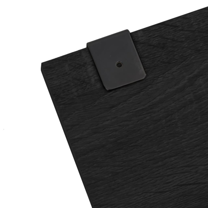 Produktbild för Badrumsmöbler 7 delar set svart konstruerat trä