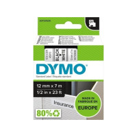 Produktbild för DYMO D1 - etiketttejp - 1 kassett(er) - Rulle (1,2 cm x 7 m)
