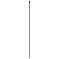 Produktbild för Skjutdörr svart 90x205 cm härdat glas och aluminium