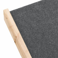 Produktbild för Hundstege grå 105x47 cm massiv gran