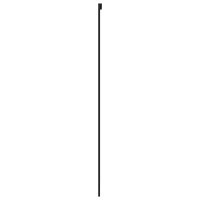 Produktbild för Skjutdörr svart 90x205 cm härdat glas och aluminium