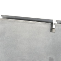 Produktbild för Gabionstolpe silver 160 cm galvaniserat stål